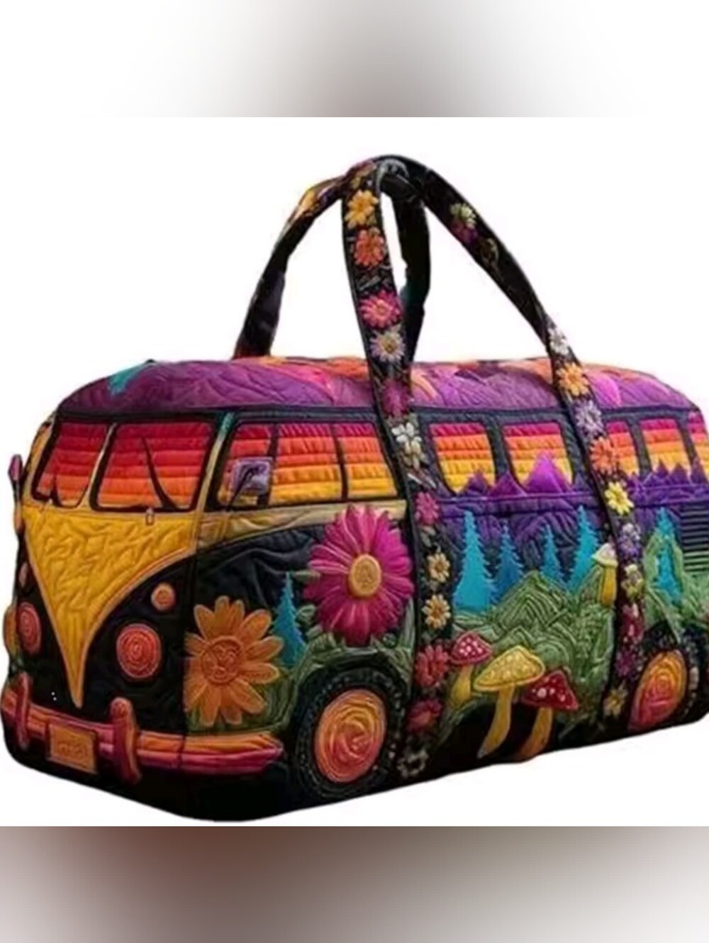 🧳🌈New‼️Weekend Bag - Black/Multi Color🧳🌈